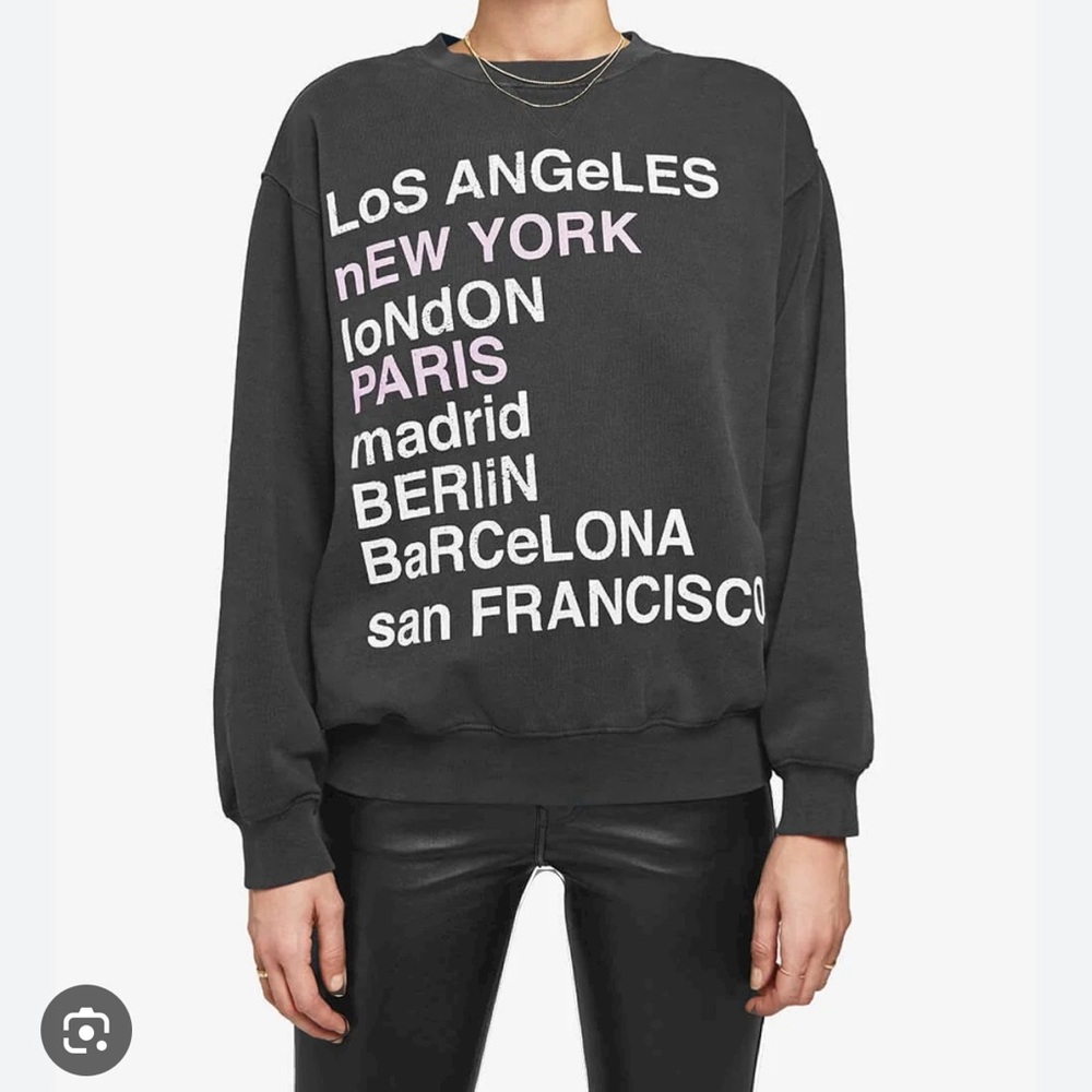 ANINE bing city love sweatshirt EUC!!